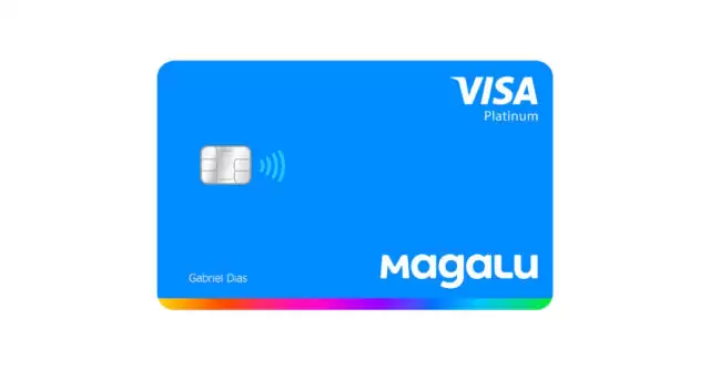 Imagem representando o Cartão Magalu com cashback, descontos e benefícios Visa Platinum.