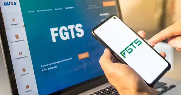 Representação de pessoas fazendo á utilização do FGTS para financiamento.