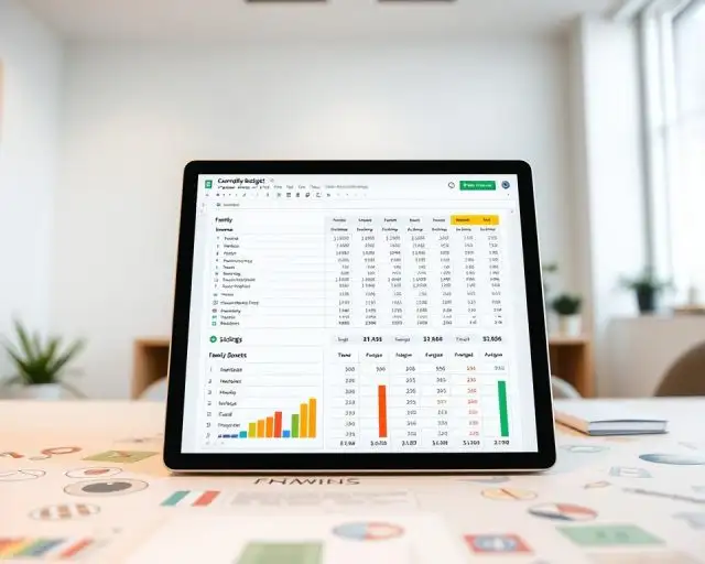 Como criar um orçamento familiar no Google Sheets.