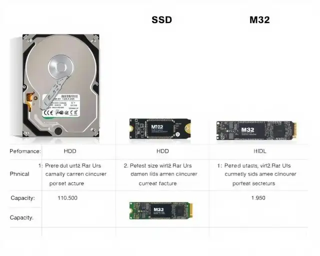 Diferença entre HD, SSD e M.2 para escolher o melhor armazenamento.