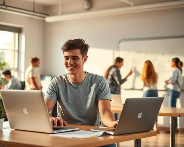 Alternativas de renda extra online para estudantes.