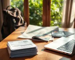 Planejamento financeiro para viajar sem se endividar.