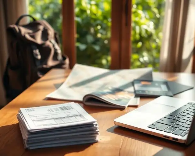 Planejamento financeiro para viajar sem se endividar.