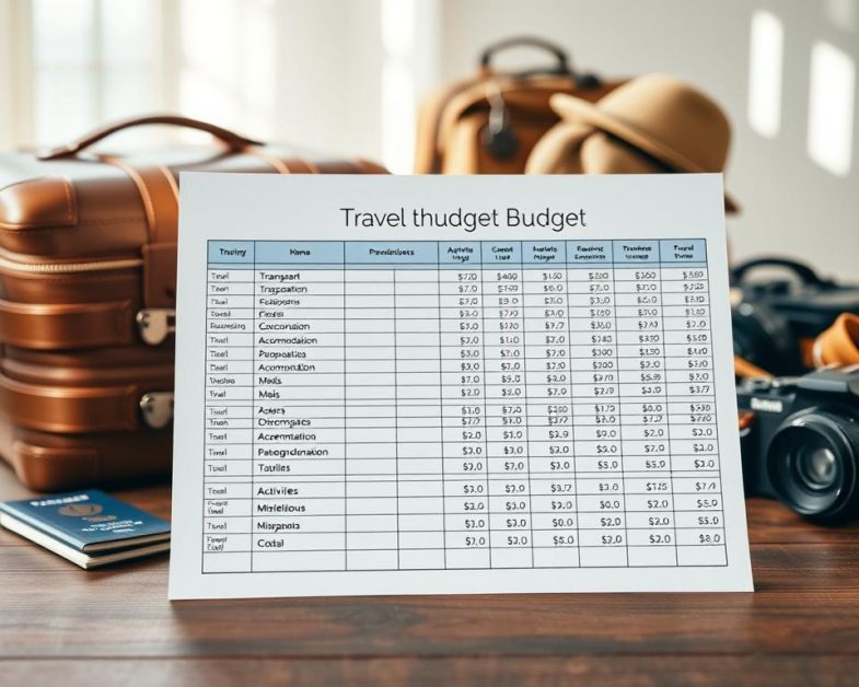 orçamento de viagem