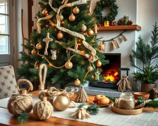 como criar uma decoração natalina sustentável