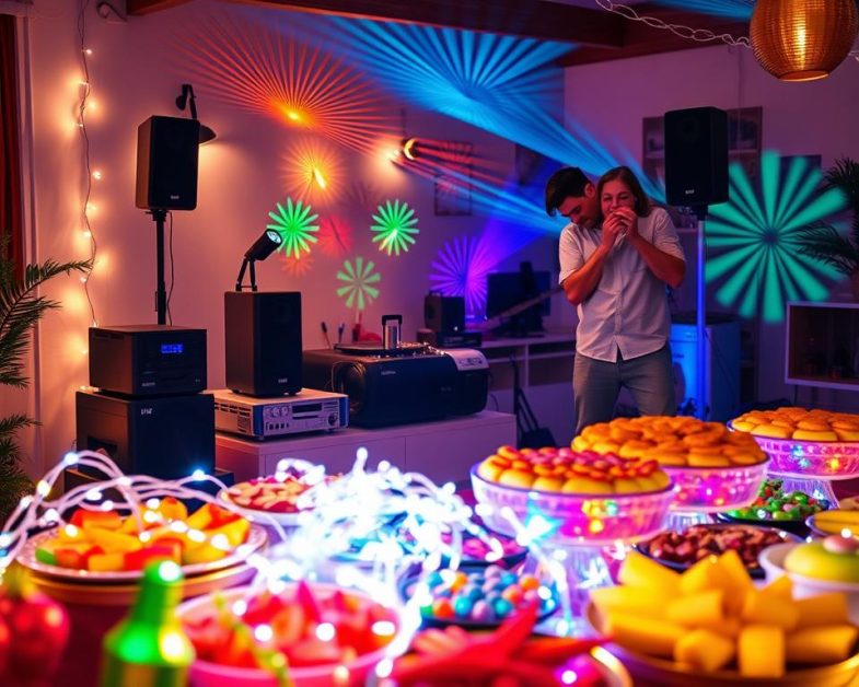 energia elétrica nas festas