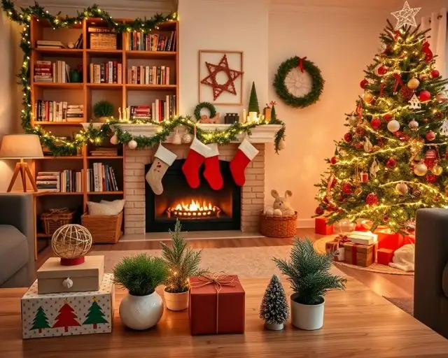 ideias baratas para organizar a casa no natal